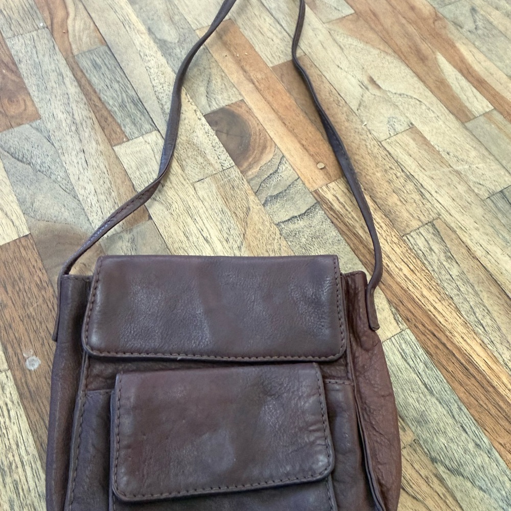 Brown Leather Crossbody Bag